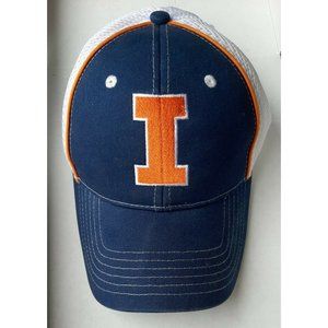 Fighting Illini Base Ball Cap Navy Orange White Mesh Adjustable CapAmerica Golf